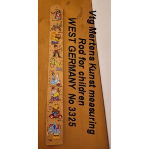 W. Germany Mertens Kunst childs measuring rod wood